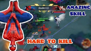 MARVEL SUPERWAR SPIDERMAN GAMEPLAY AMAZING SKILL. PERFECT DIVE TOWER.