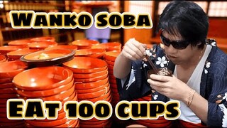 【first prank】We can afford 100 bowls of Japanese Wanko Soba! /Toyota Shohei