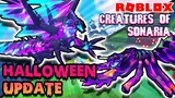 Roblox Creatures Of Sonaria - Halloween Update! NEW Spider Creature Viracniar & Bazelii Showcase!