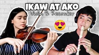 IKAW AT AKO - Moira Dela Torre and Jason Marvin | VIOLIN & RECORDER FLUTE COVER