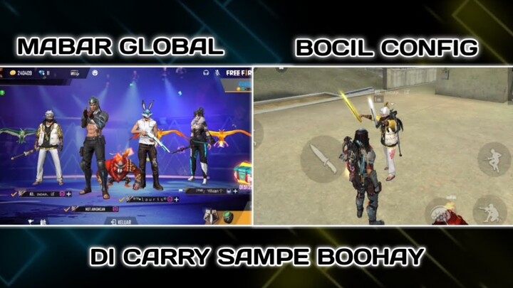 MABAR GLOBAL PAKE BUNDLE LEGENDARY OUTFIT KETEMU BOCIL CONFIG DICARRY SAMPE BOOYAH - FREEFIRE