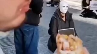 Eating meat in front of a vegetarian—wondering if they're still alive?