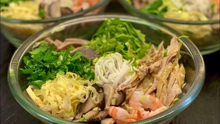 Cách nấu bún Thang với hương vị thơm ngon,đậm đà hấp dẫn của Bếp Hoa