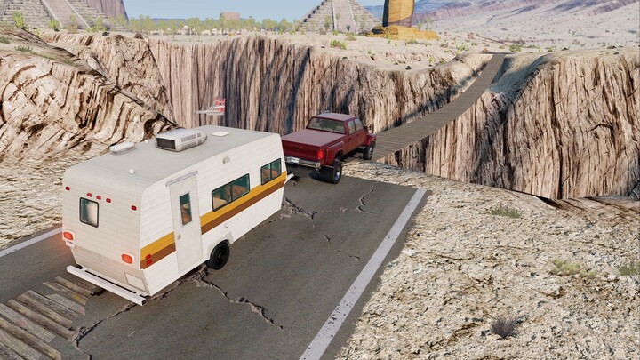 Wooden soft bridge, all about low cost.