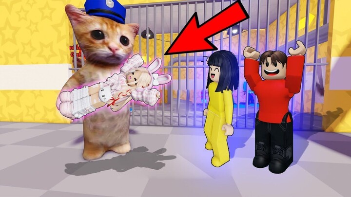 Yuta, Mio Dan Baby Celine Lari Dari Penjara Kucing Algato  ROBLOX
