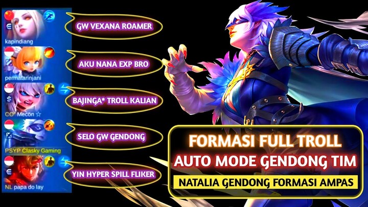 Dapat Formasi Tim Troll Parah Saatnya Natalia Mode Gendong Tim.