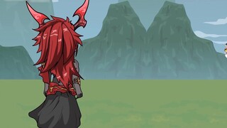 "The Sky-Swallowing Tiger King" The Tiger King defeated the ancient monster #sand sculpture animatio