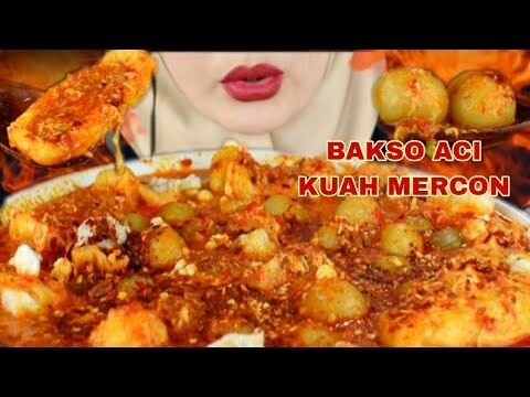 ASMR BAKSO ACI KUAH MERCON || NIKMAT BANGET GUYS ||ASMR INDONESIA