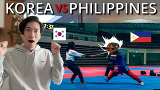 KARATE GUY REACTION / SPEAR Hanmudo (Korea) vs ARNIS (Philippines)
