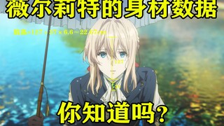 我算出了薇尔莉特的身材数据，b站第一人
