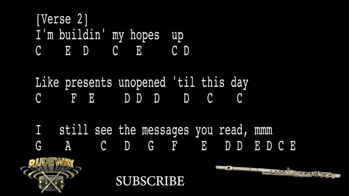 Heartbreak Anniversary - Giveon * Flute notes * Cover by Rudeway