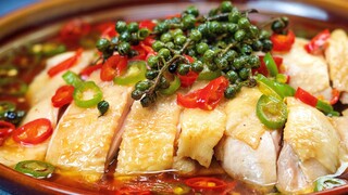 夏日暴爽吃鸡【藤椒鸡】，好嫩好弹好简单，小清新的外表霸道总裁的心！