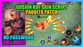 Gusion KOF Skin Script NO PASSWORD | Full Effects with Voice KOF Gusion Script