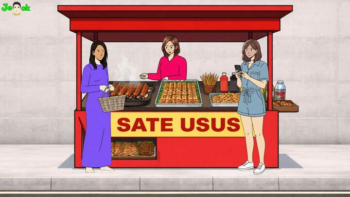 AZAB PENJUAL SATE USUS CULAS GANTI USUS AYAM DENGAN USUS ULAR BERACUN | ANIMASI AZAB