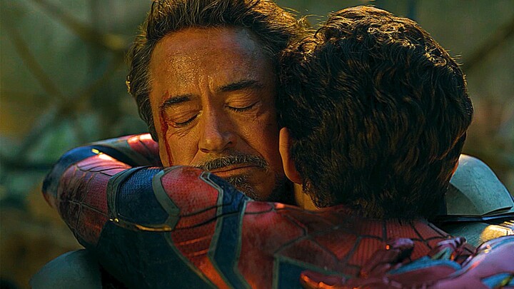 [4k60 frames] Tony and Spider-Man hugged each other for the last time!