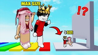 GIANT vs TINY in Roblox Obby!!