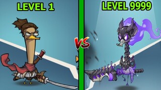 Tiến Hóa Evolution Từ Loài Vịt Yasuo Kiếm Sĩ Thành Vịt Quỷ Vương - Merge Duck - Top Game Android Ios