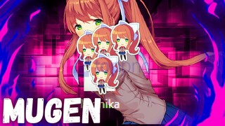 ESSA PERSONAGEM TEM O PODER DAS WAIFUS NO MUGEN (MONIKA)