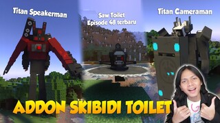 UPDATE BARU MOD SKIBIDI TOILET MINECRAFT !!! Ada Gergaji Toilet Pada Episode 48 Terbaru