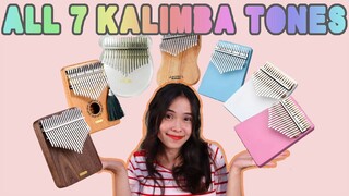 Kalimba sound comparison: ALL 7 KALIMBA TUNINGS on the kalimba (SUB)