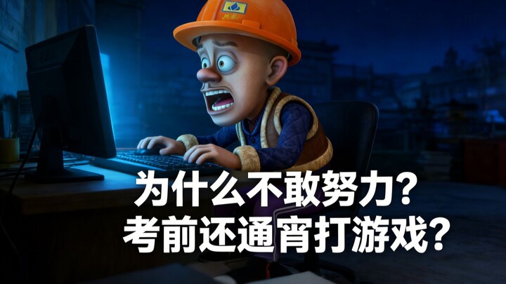 Tại sao lại không dám nỗ lực? Trước kỳ thi còn thức trắng đêm chơi game?