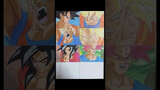 Goku Super Saiyan god Drawing | #goku #vegeta #dragonball #drawing #shorts