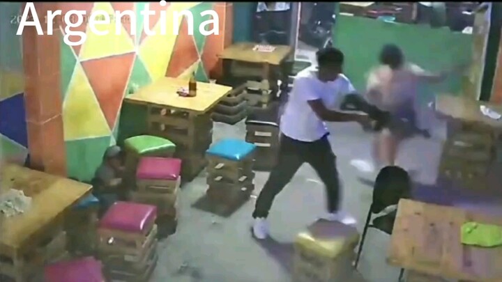 Five killed in a shooting in Mendoza, Argentina. A customer hiding behind a stool narrowly escaped d