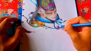 Drawing Valir Shikigami Summoner Part 2 ~ Mobile Legends Bang Bang