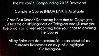 The MissionFX Compounding 2023 Course Download