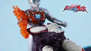 【超展示】奥特怪兽软胶 祖古刚幼体 & 布莱泽奥特曼 法德兰装甲