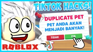 Bisakah Dapat BANYAK PETS Dari TikTok Hacks!? Adopt Me Indonesia