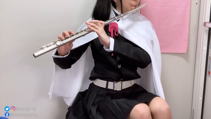 Demon Slayer You Guo Chapter ED "Chao が 来 る" Aimer Flute [Chestnut Flower Falling Chanel cosplay] by Latteらて_Latte