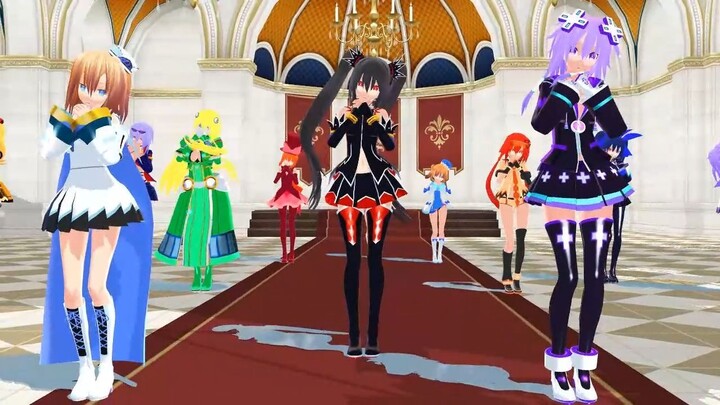 【mmdネプテューヌ＆怪盗セイント・テール】守護女神＆女神候補＆怪盗セイント・テールでライアーダンス