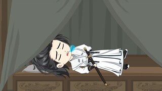 He just took a nap in the inn, but the emperor was so scared that he immediately ordered the city ga