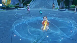 [ Genshin Impact ] Nilu water ring is too interesting!