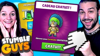 NOUVEAU SKIN GRATUIT LEGENDAIRE SUR STUMBLE GUYS ! ON CRAQUE POUR LES NOUVELLES OFFRES !