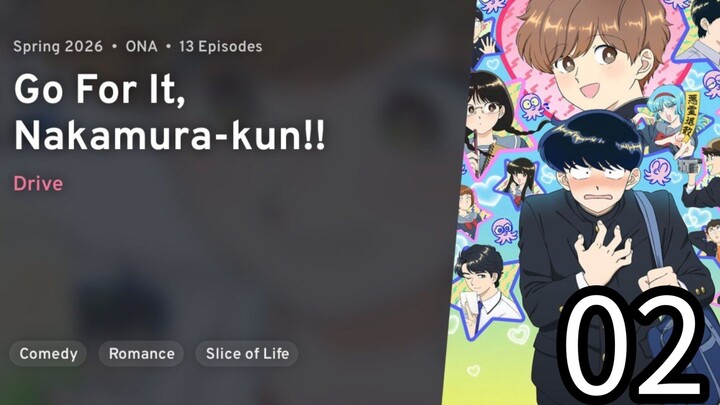 EP 02 Ganbare! Nakamura-kun!! | Go For It, Nakamura-kun!!