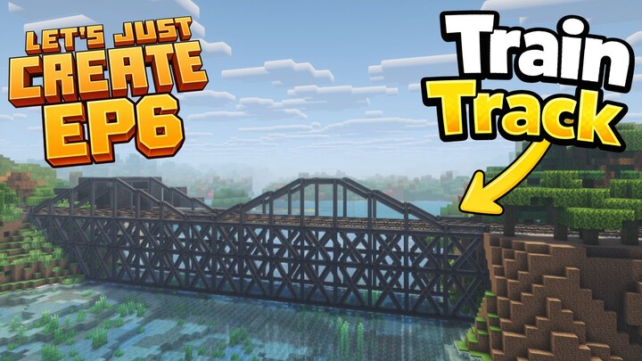 I Made a Train Track to My MEGA Base! | Let's Just Create [#6]