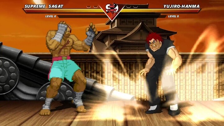 SUPREME SAGAT vs YUJIRO HANMA - Street Fighter vs BAKI Anime | DEATH BATTLE‼️