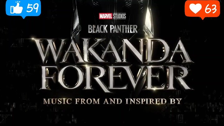 WAKANDA FOREVER black panther from music inspired