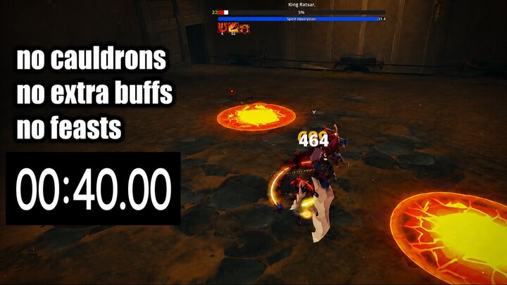 Destroy King Ratsar in 40 Seconds! No Cauldrons, No Extra Buffs, No Feasts - Chill Run. Farever