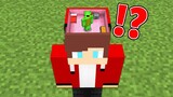 How did Mikey Hide and Build a House in JJ Head in Minecraft Challenge (Maizen Mazien Mizen)