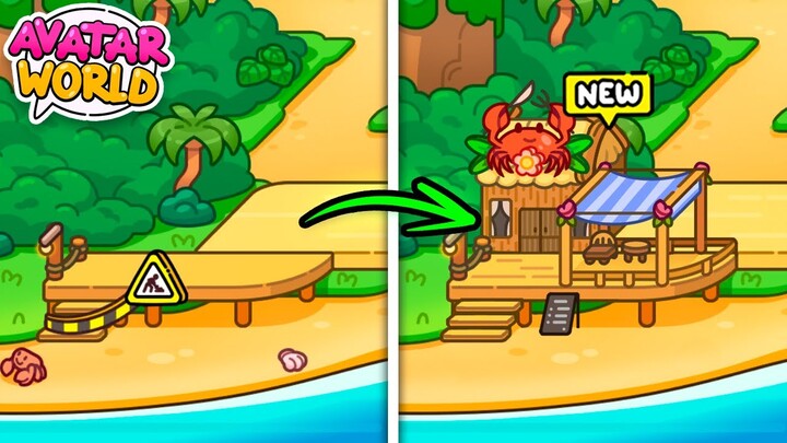 UPDATE!? 🦀 RESTAURANT? NEW SECRETS AND BUGS IN AVATAR WORLD