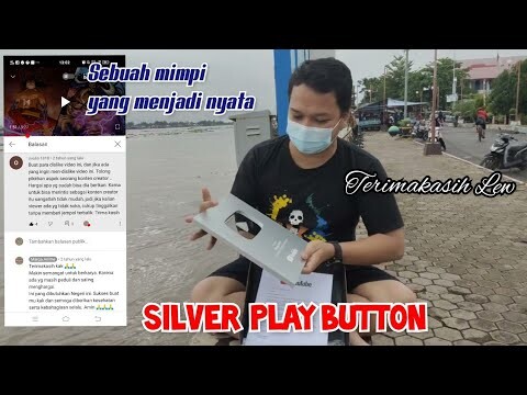 UNBOXING SILVER PLAY BUTTON DI ALAM TERBUKA 😂 - TERIMAKASIH SAHABAT MARGA ANIME ❤️❤️