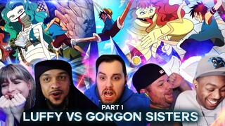 Luffy VS Gorgon Sisters ! Part 1 ! Reaction Mashup