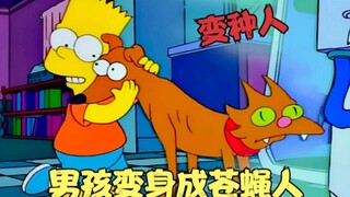 辛普森一家：男孩误入生化机器，竟变身成苍蝇人，大战人兽杂交怪！