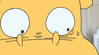 Oops, my thing is pressed down by my wife... | Original animation | My dad is a dragon