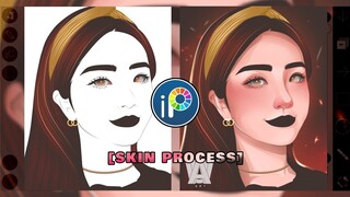 VEXEL ART [SKIN PROCESS] TUTORIAL | IBISPAINTX