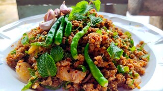 ลาบปลากุ่ม เมนูบ้านๆแซ่บ สไตล์ | ครัวบ้านๆ Channel