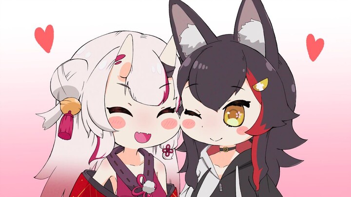 【逆凸待】Wolf mother calls me to wake up and wake up sound awsl【Okami Mio Hundred Demons Ayame】